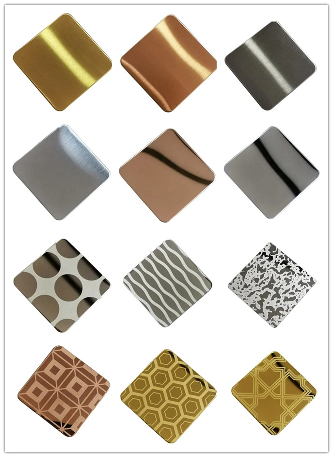 304 201 430 Water Ripple Plate Wave Decorative Stainless Steel Color Corrugated Sheet For Interior Design 2