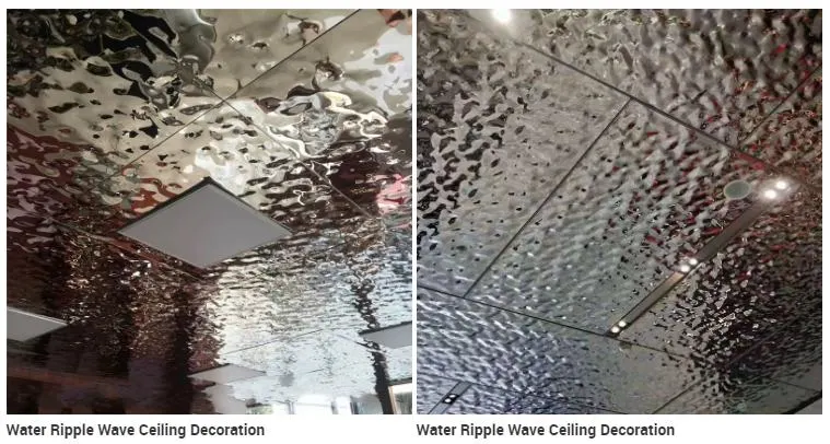 Water Ripple 201 304 Stainless Steel Sheet In GOLD Mirror Finish 0.8*1219*3048MM 1