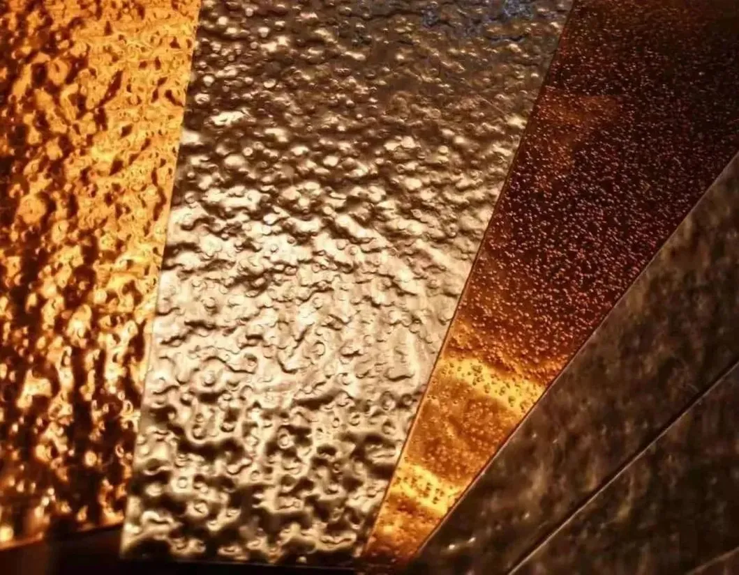 Hammered Metal Stainless Steel Sheet Cladding For Wall Claading Or Ceiling Panel 5