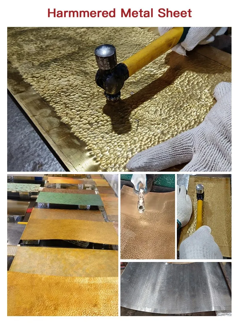 Hammered Metal Stainless Steel Sheet Cladding For Wall Claading Or Ceiling Panel 8
